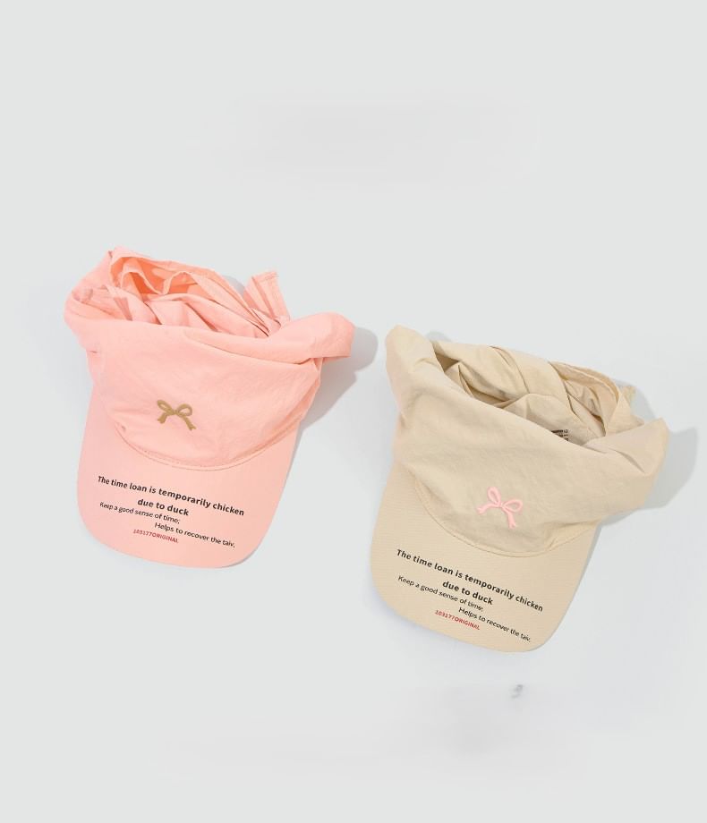 Cap Bow Dry Embroidered Quick