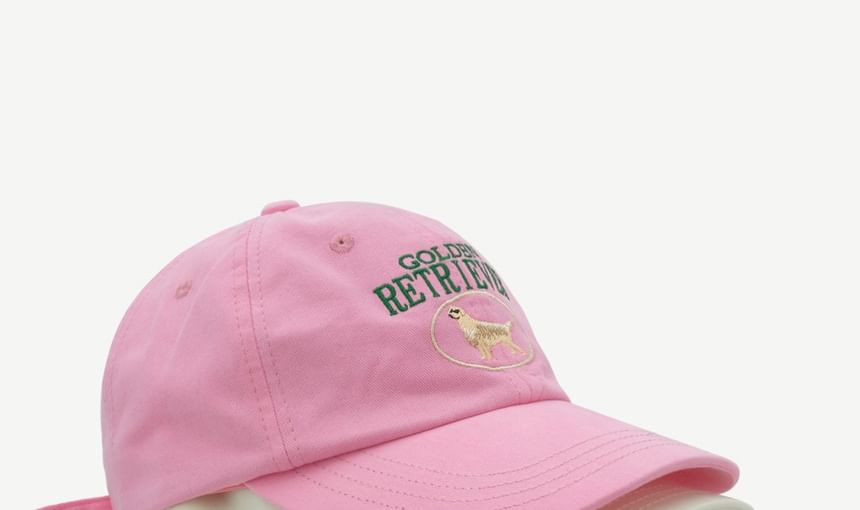 Dog Baseball Embroidered Cap