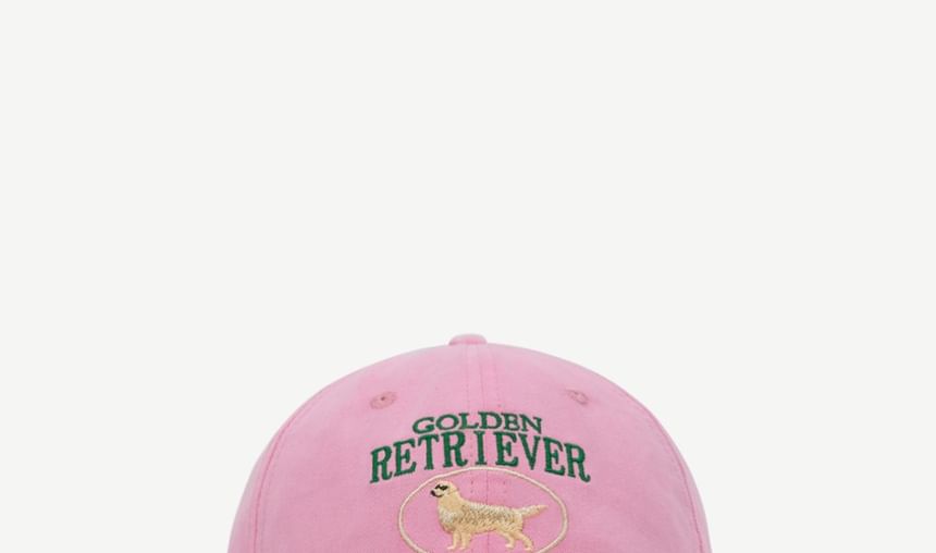 Dog Baseball Embroidered Cap