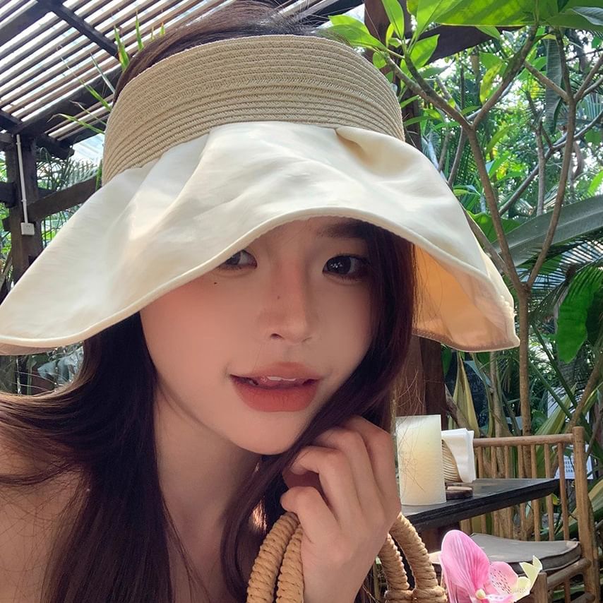 Sun Hat Straw Ruffle