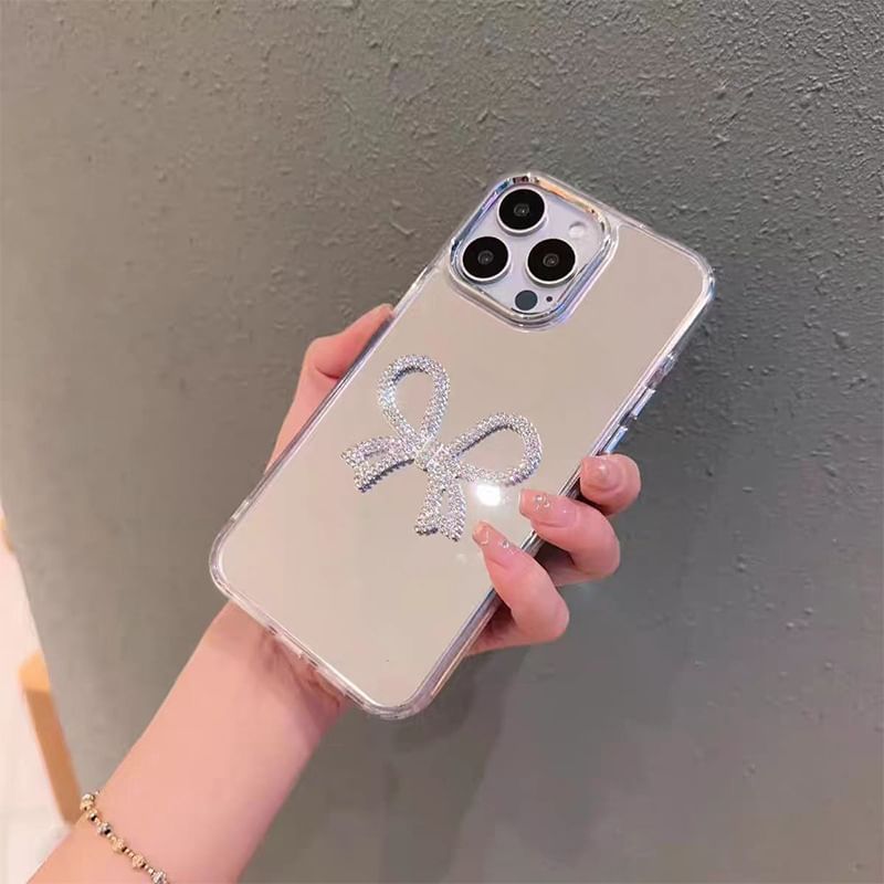 Mirrored Pearl Phone Case Faux