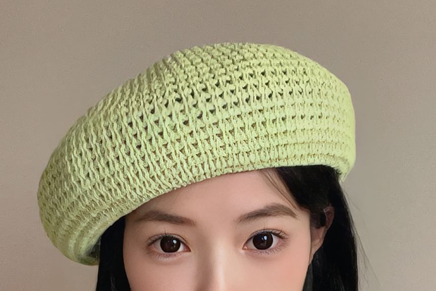 Perforated Plain Beret