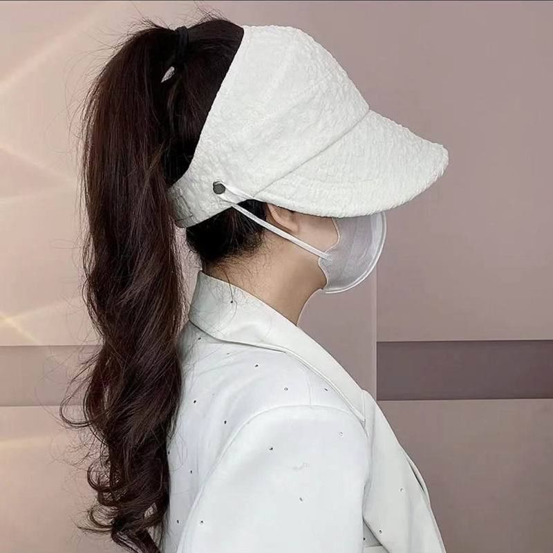 Plain Textured Top Hat Open