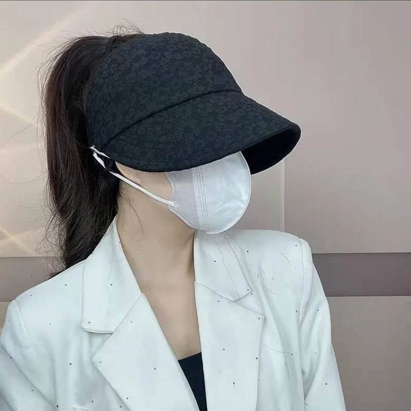 Plain Textured Top Hat Open