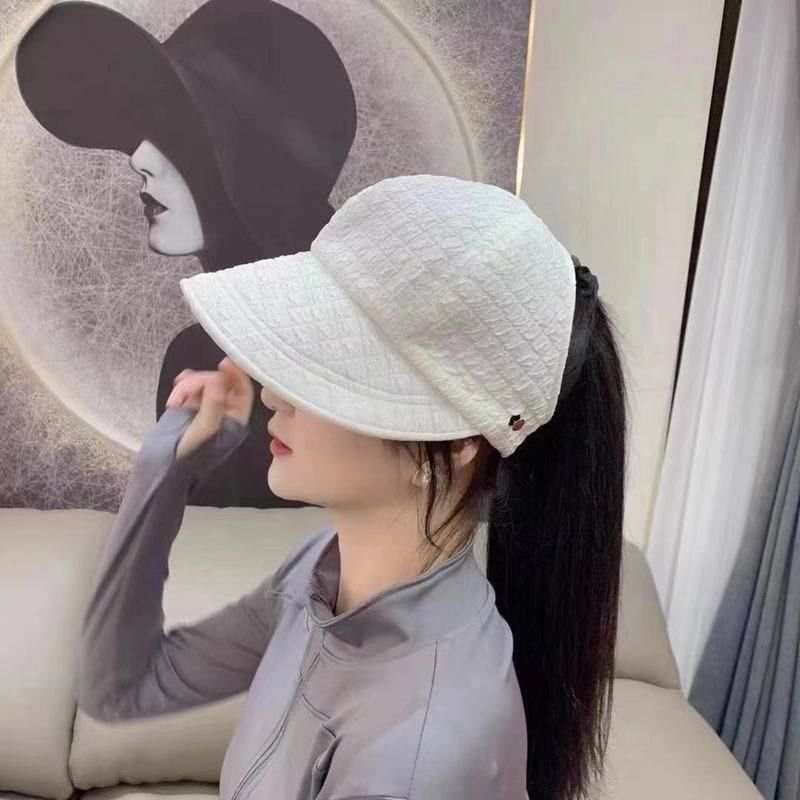 Plain Textured Top Hat Open