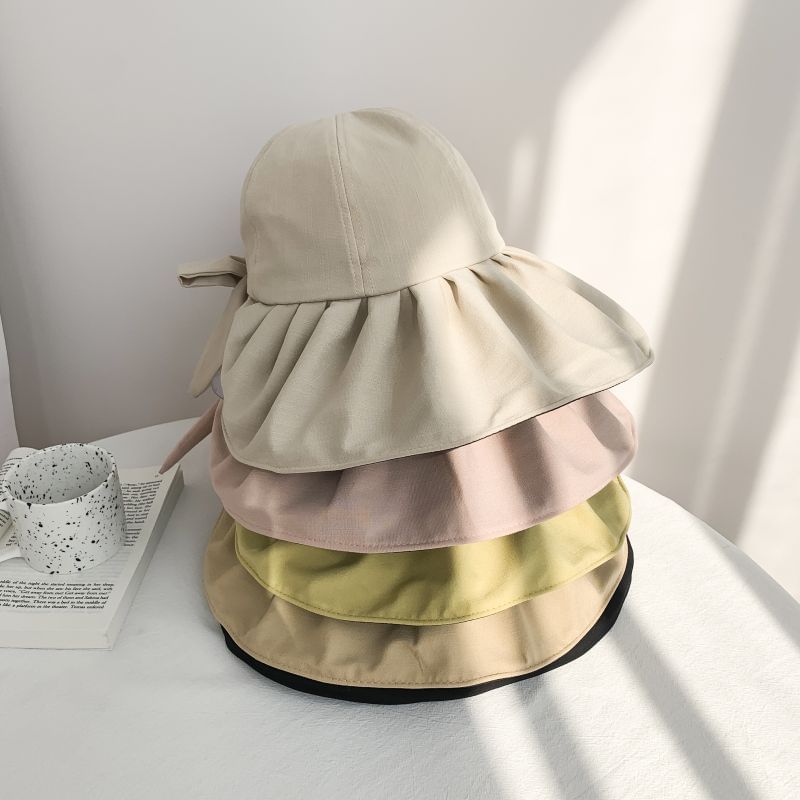 Hat Sun Ruched Plain