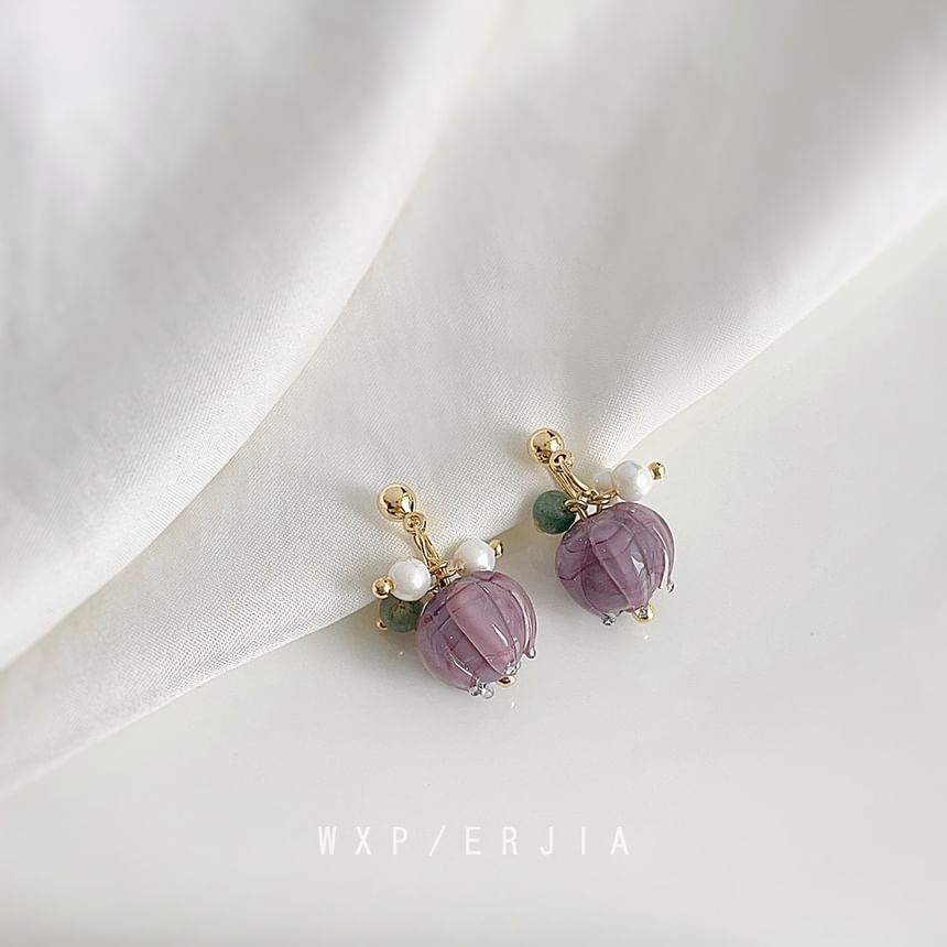 Alloy Pearl Gemstone Faux Cuff Ear