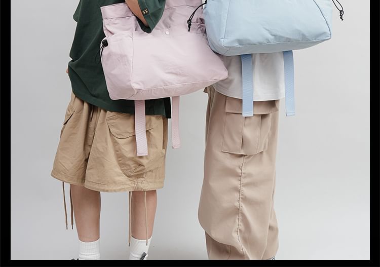 Plain Bag Zip Tote