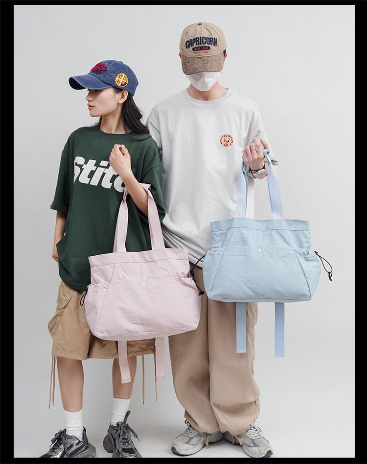 Plain Bag Zip Tote