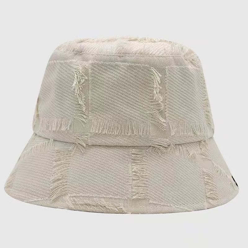 Frayed Hat Distressed Edge Bucket