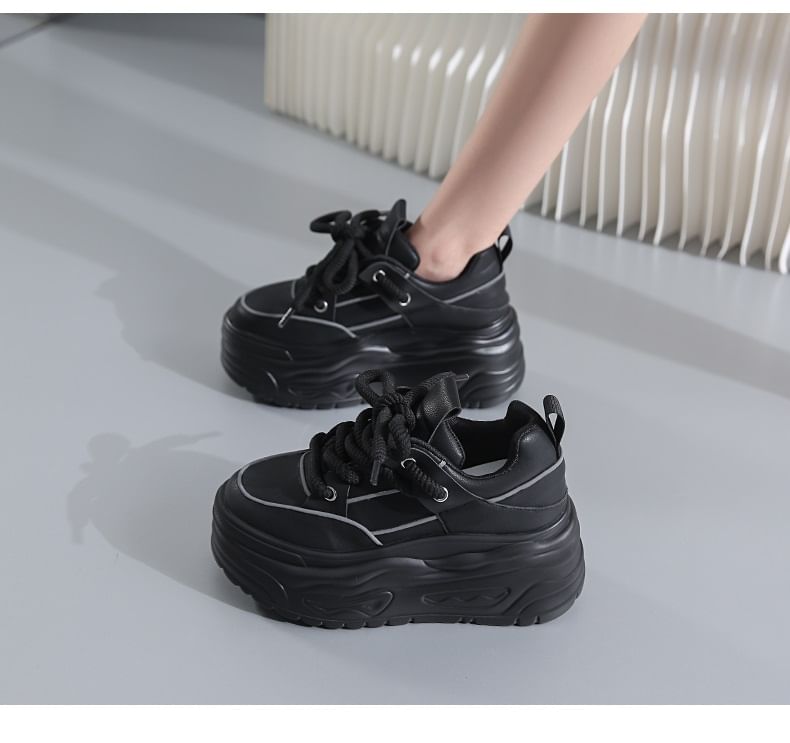 Sneakers Platform Lace-Up