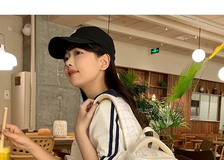 / Cartoon Backpack Bag Charm Set Print Multi-Pocket