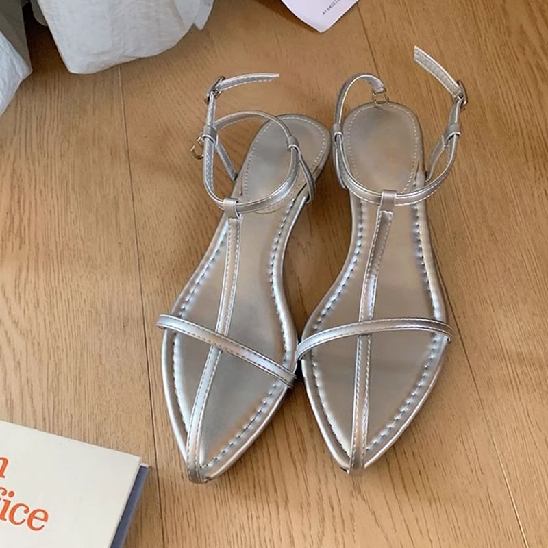Criss Wedge Sandals Cross Ankle Strap