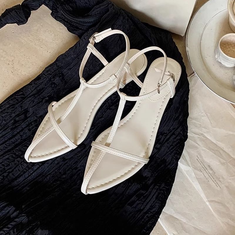 Criss Wedge Sandals Cross Ankle Strap