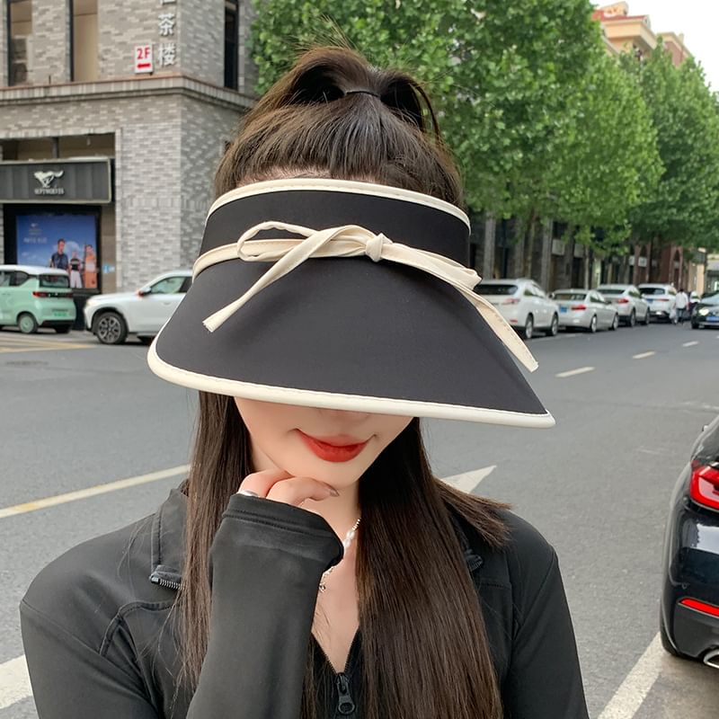 With Sun Bow Decoration Hat Visor