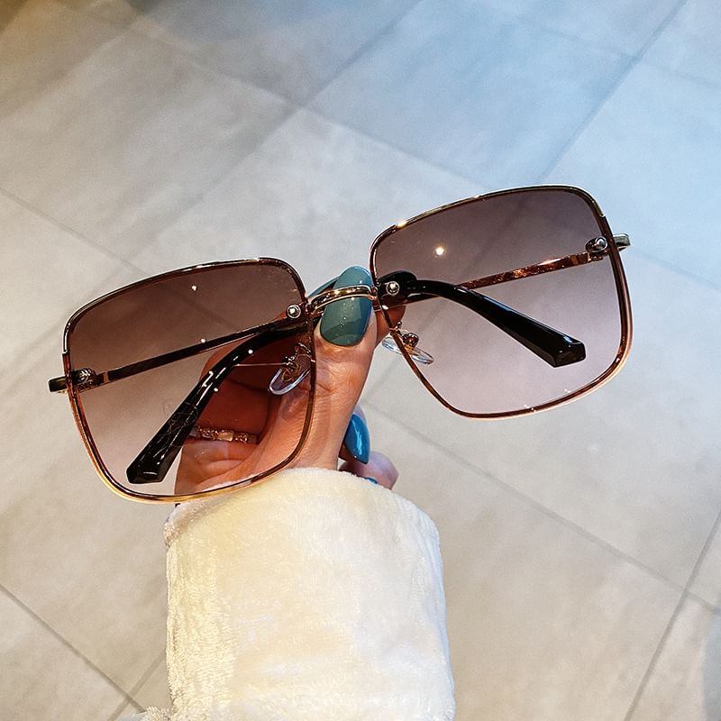 Sample Gradient Square Frame Sunglasses