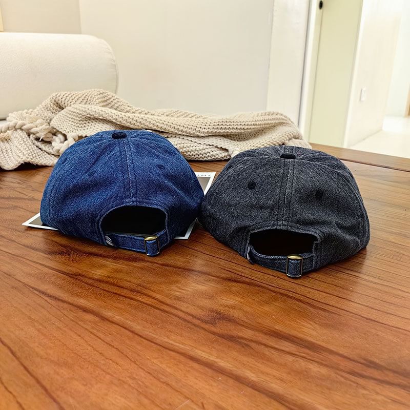 Corduroy Cap Embroidered Lettering