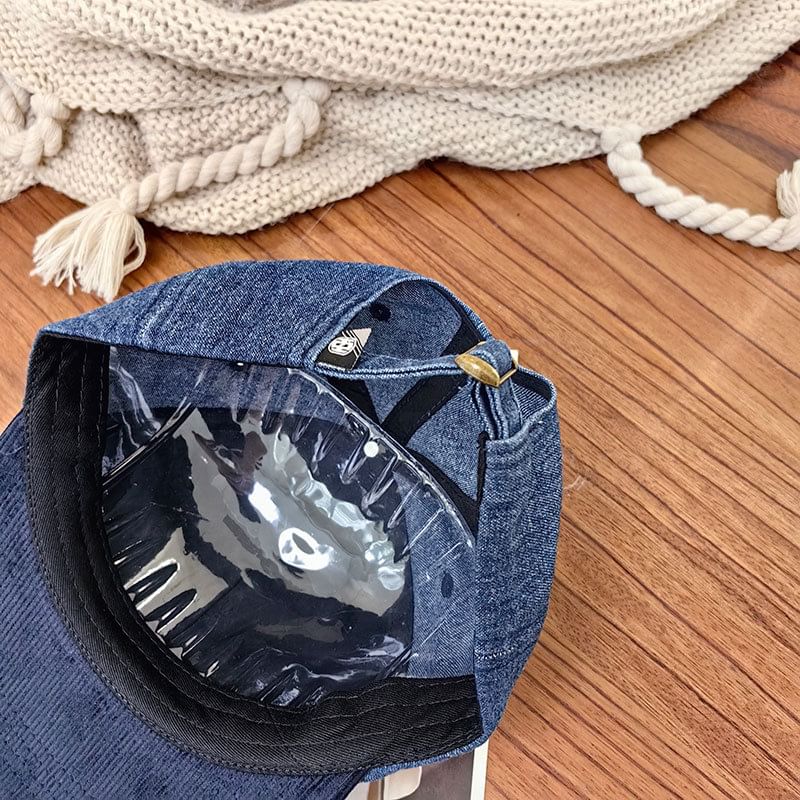 Corduroy Cap Embroidered Lettering