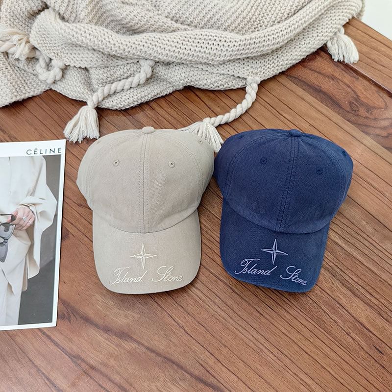 Cap Embroidered Baseball Lettering