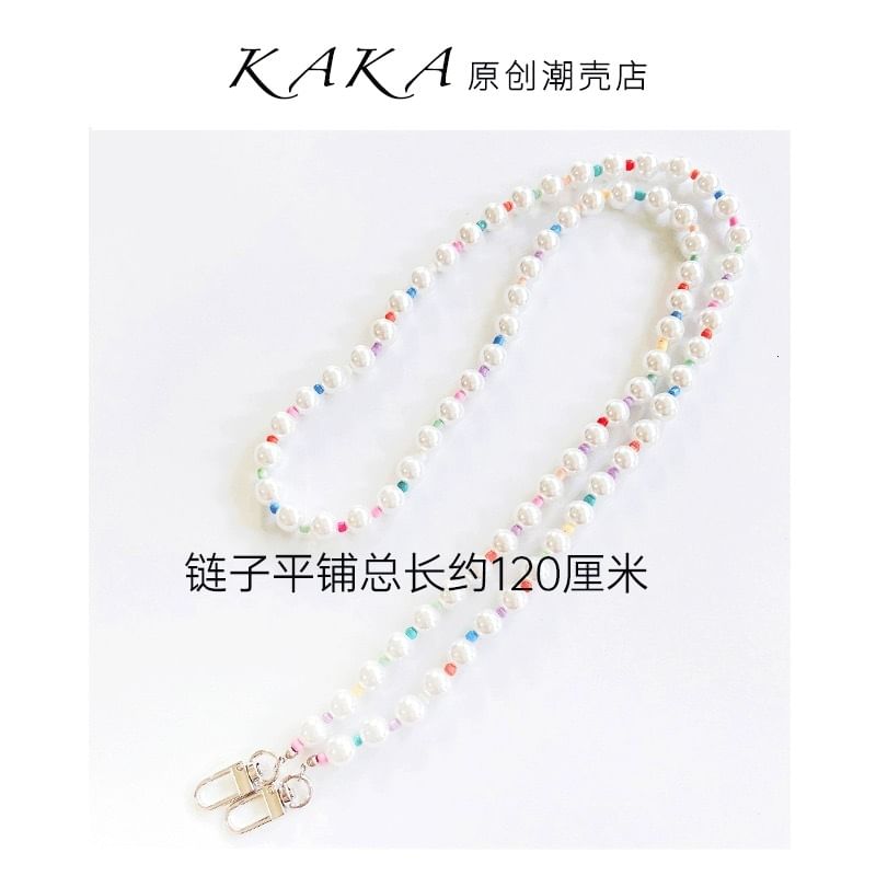Lanyard Pearl Phone Faux