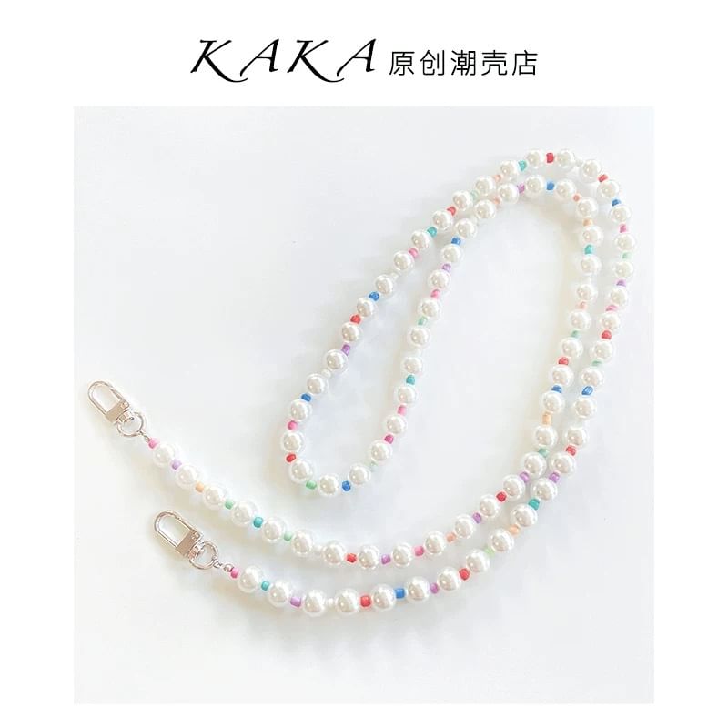 Lanyard Pearl Phone Faux