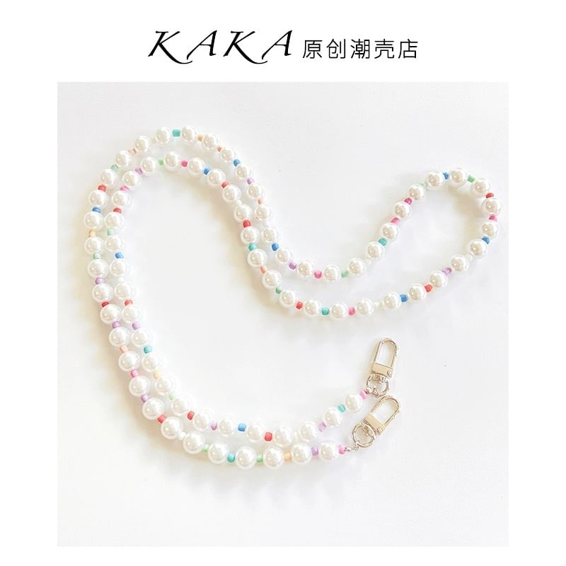 Lanyard Pearl Phone Faux