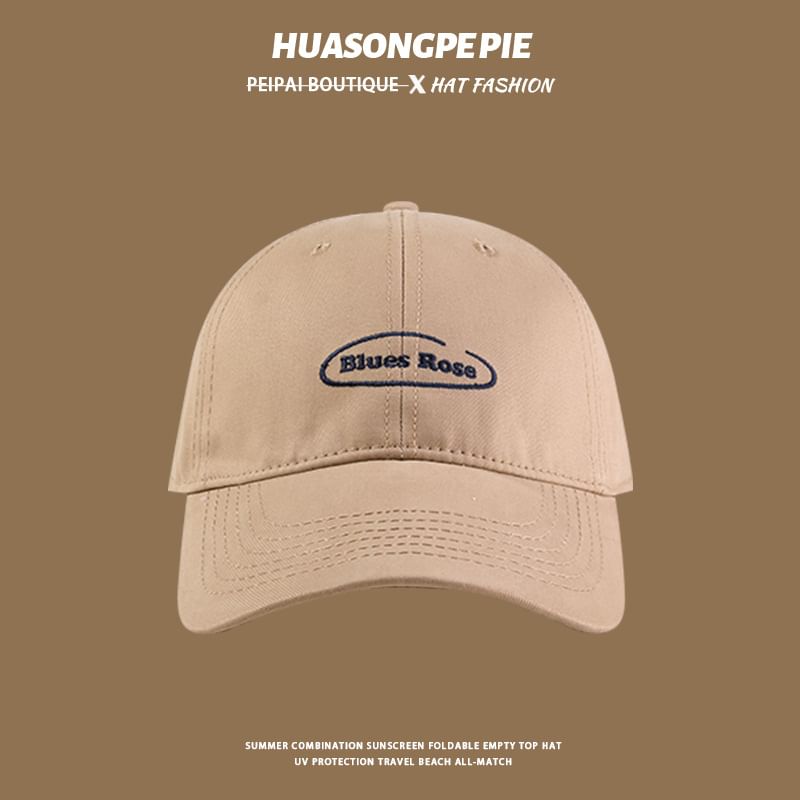 Letter Embroidered Baseball Cap