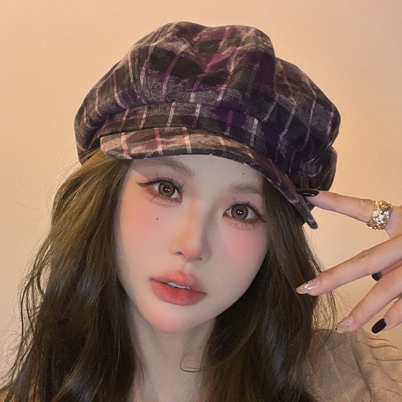 Newsboy Cap Plaid