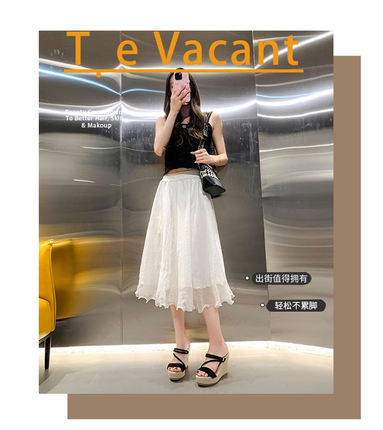 Platform Slide Wedge Sandals Strappy