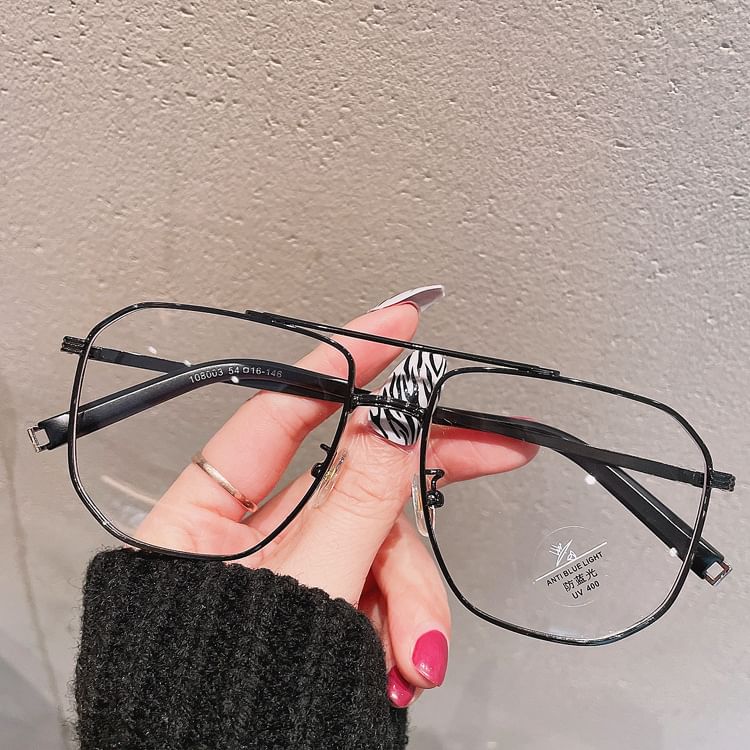 SampleSquare Metal Frame Blue Light Blocking Glasses