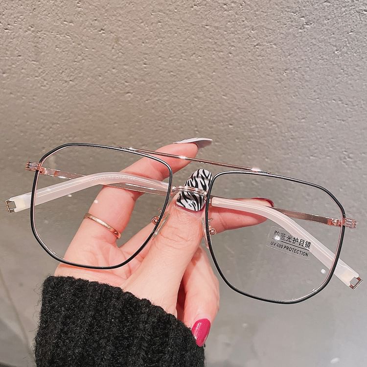 SampleSquare Metal Frame Blue Light Blocking Glasses