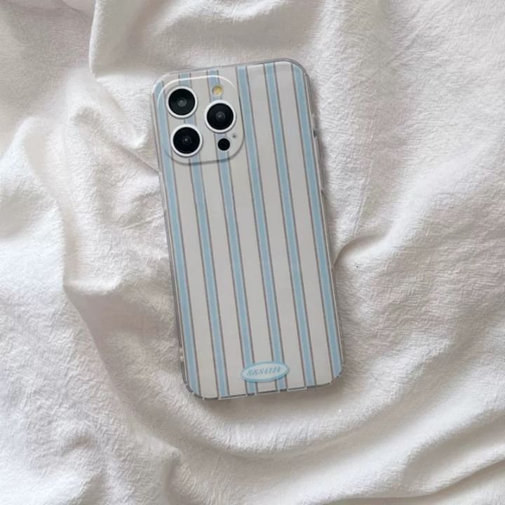 Case Decoration Pearl Striped Set / Phone Bow Faux Adhesive