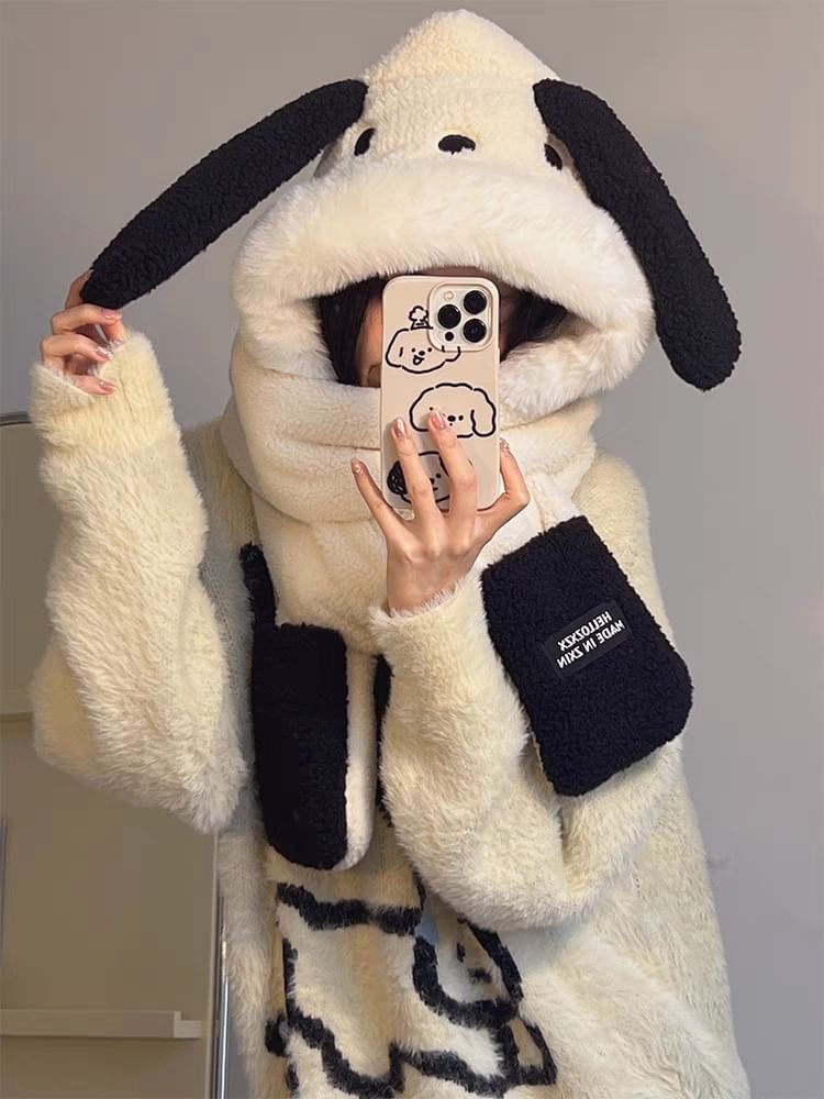Scarf Dog Ear Hooded