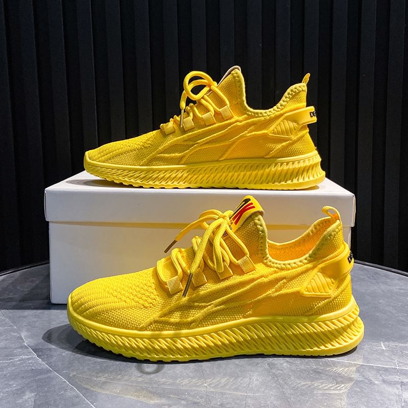 Knit Platform Sneakers