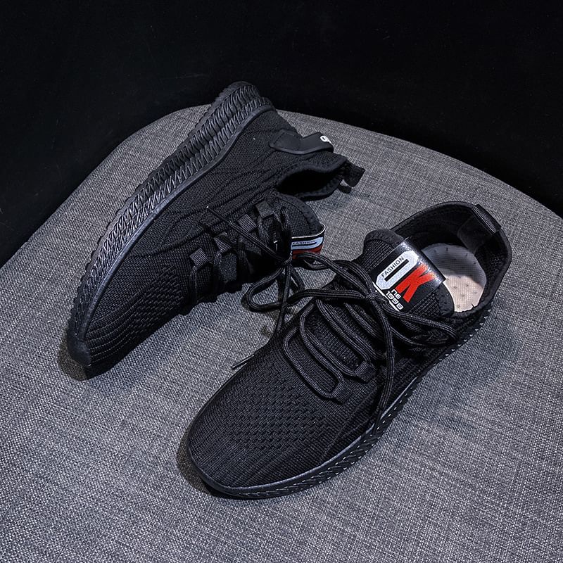 Knit Platform Sneakers