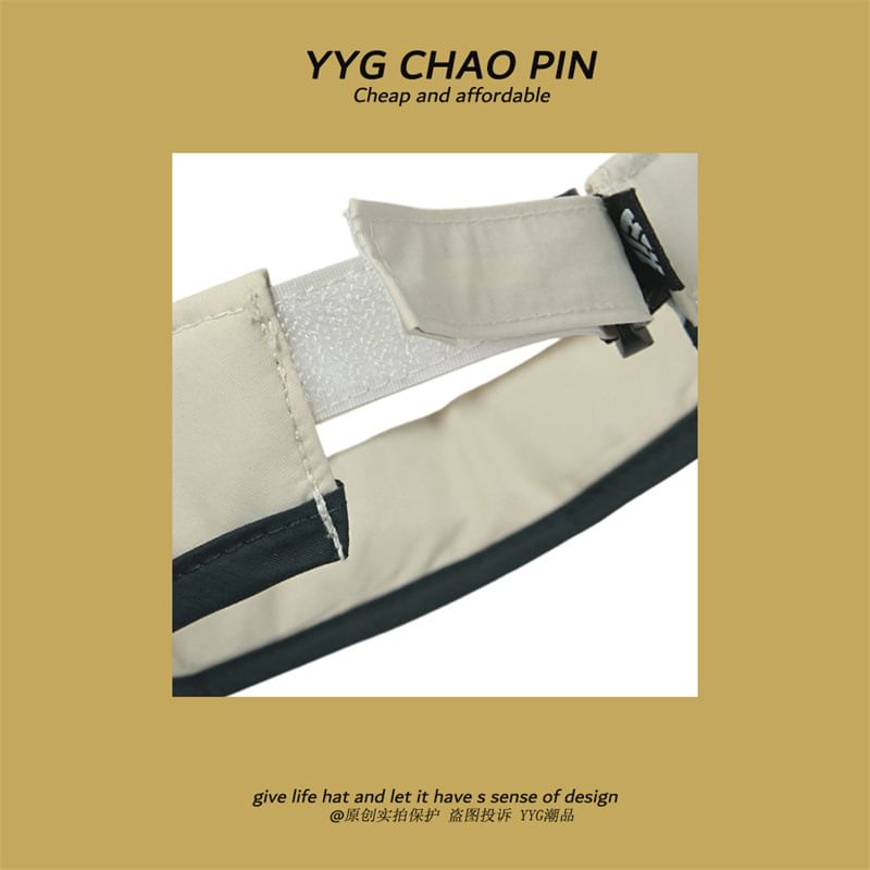 Sun Embroidered Letter Visor