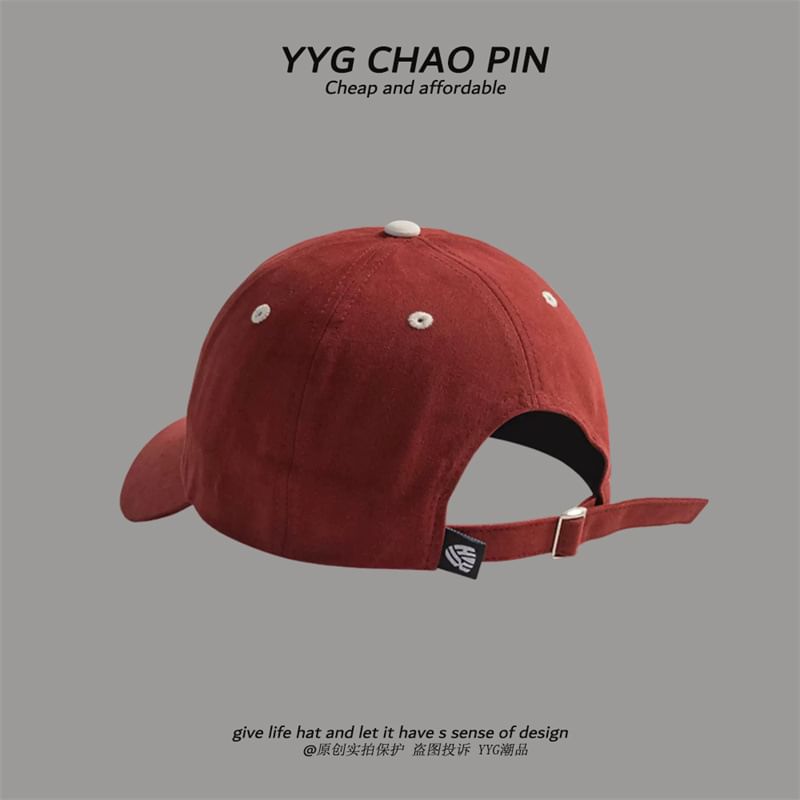 Baseball Embroidered Cap Letter