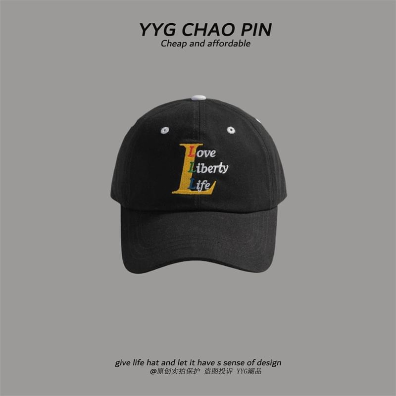 Baseball Embroidered Cap Letter