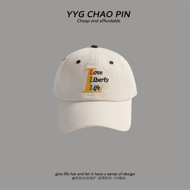 Baseball Embroidered Cap Letter