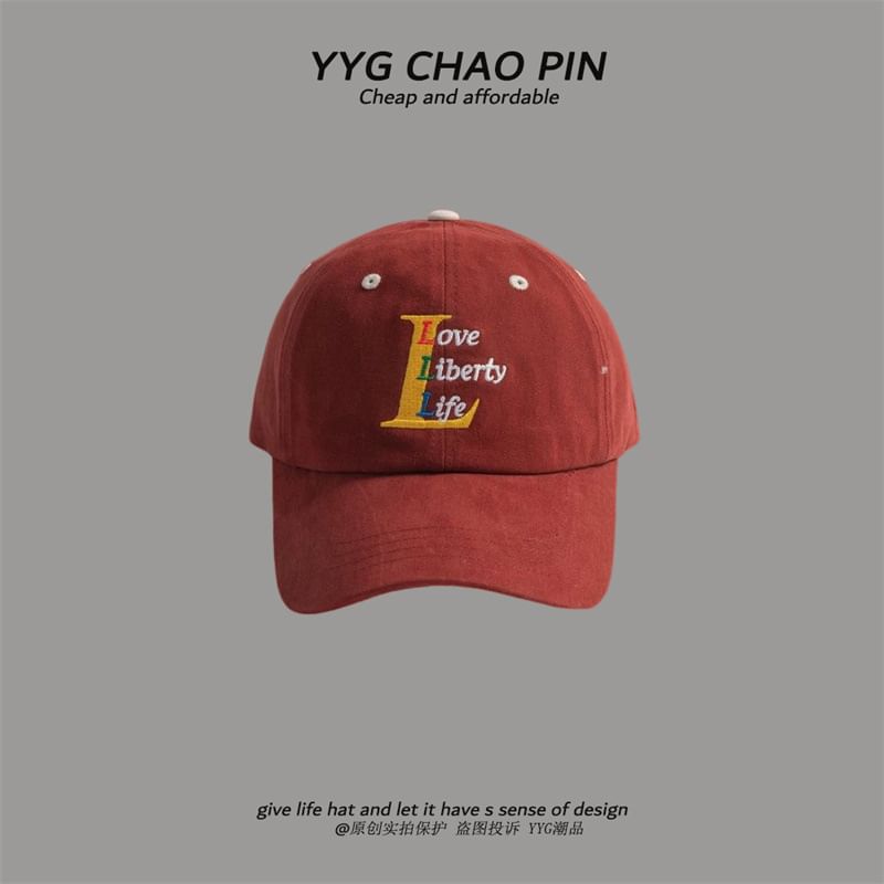 Baseball Embroidered Cap Letter