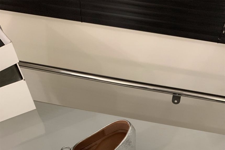 Sample Square Toe Bow Block Heel Mary Jane Pumps