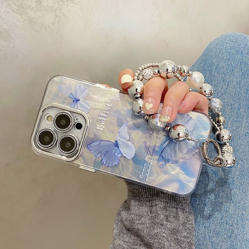 / Strap Butterfly Case Set Phone