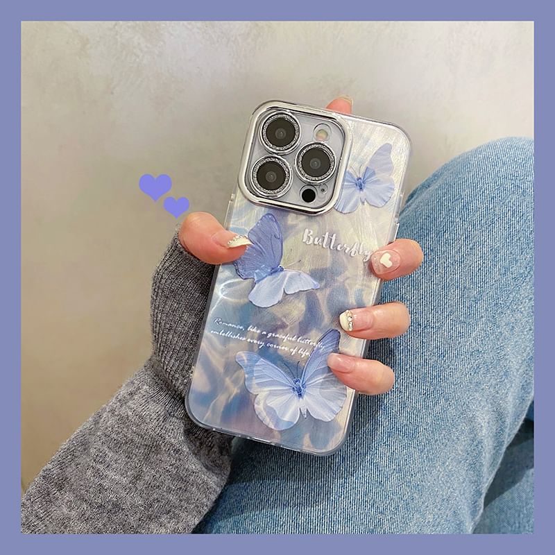 / Strap Butterfly Case Set Phone