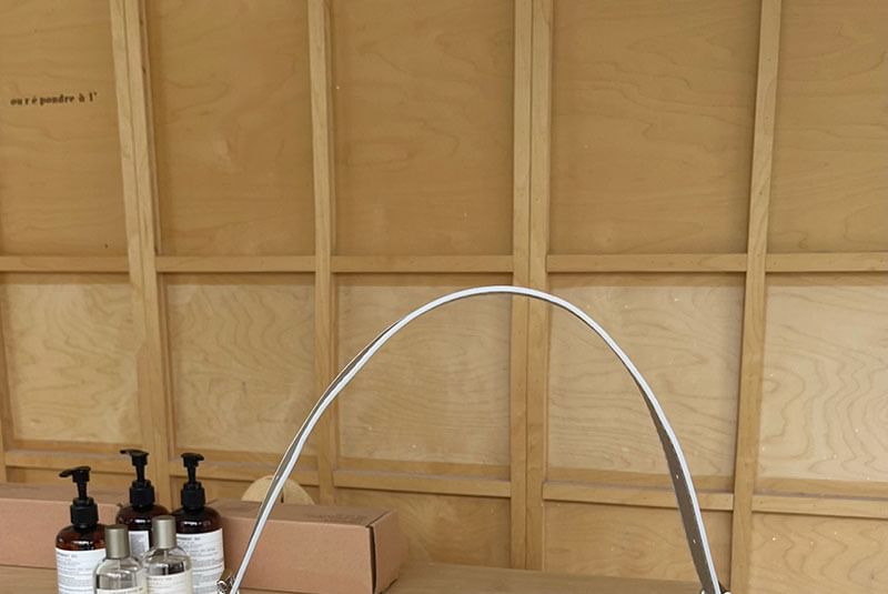 Wholesale Sample Bag Crescent Leather Faux Shoulder