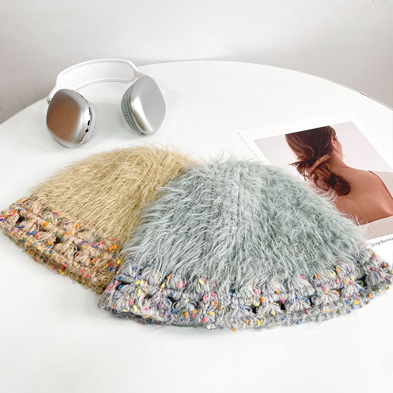 Melange Knit Beanie