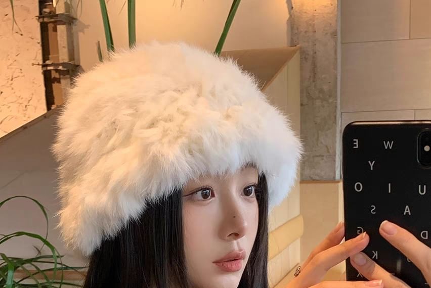 Star Plain Hat / Faux Bucket Fur