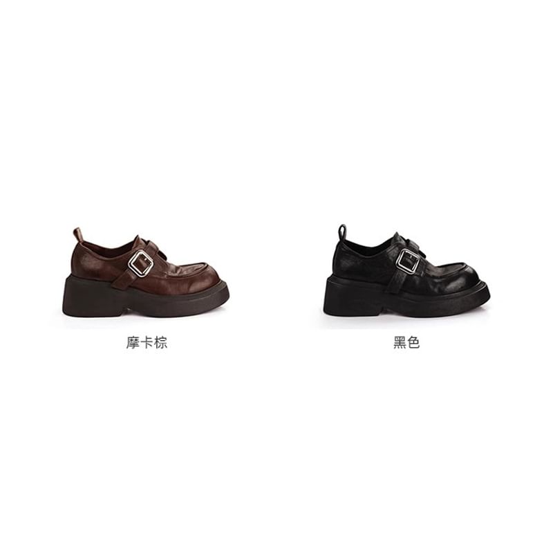Platform Buckled Shoes