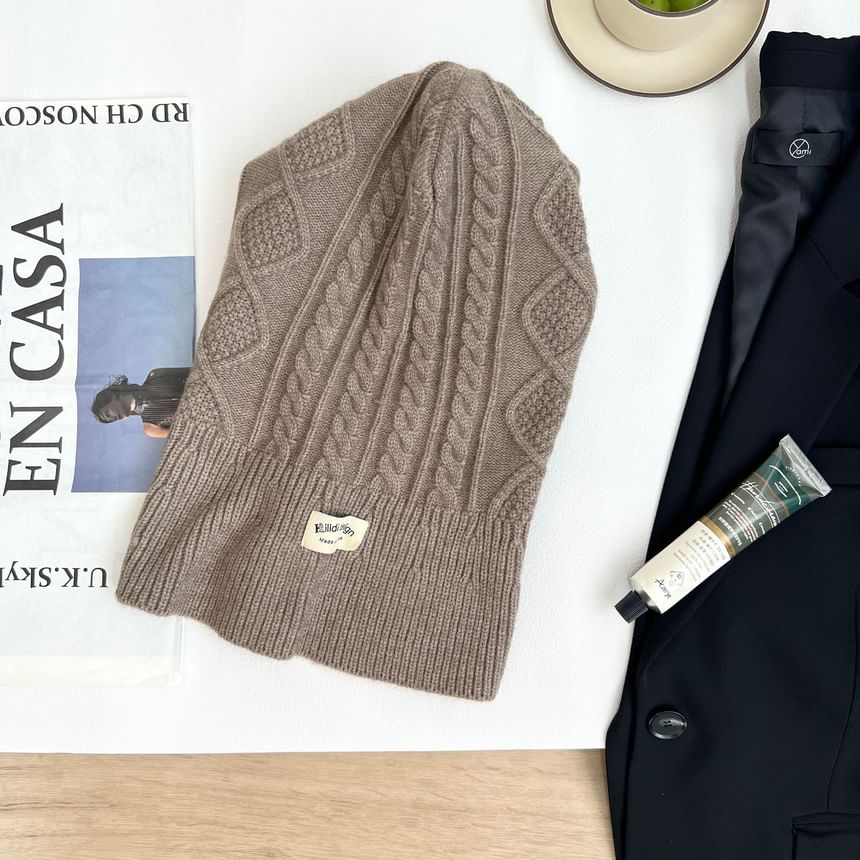 Balaclava Set Plain Gloves / Knit