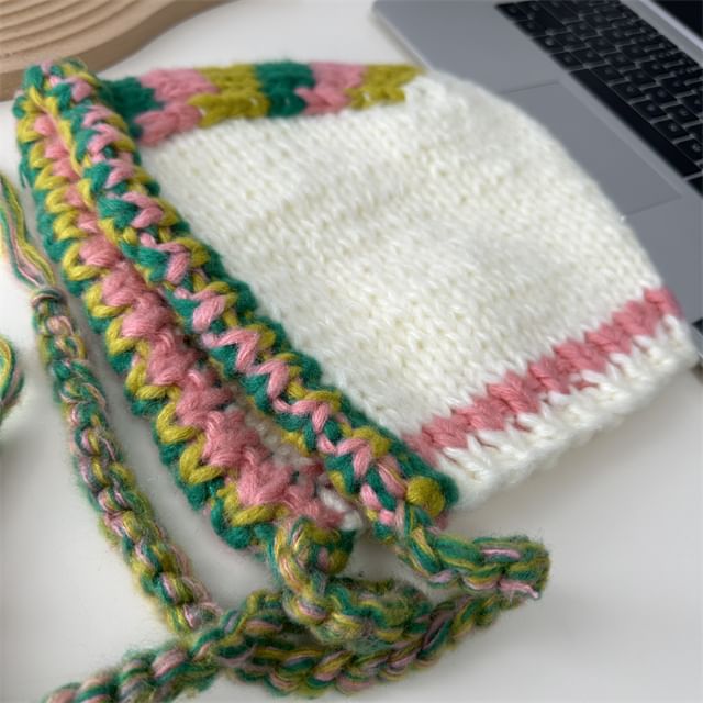 Knit Balaclava Block Color