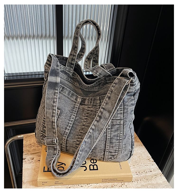 Crossbody Denim Bag Washed